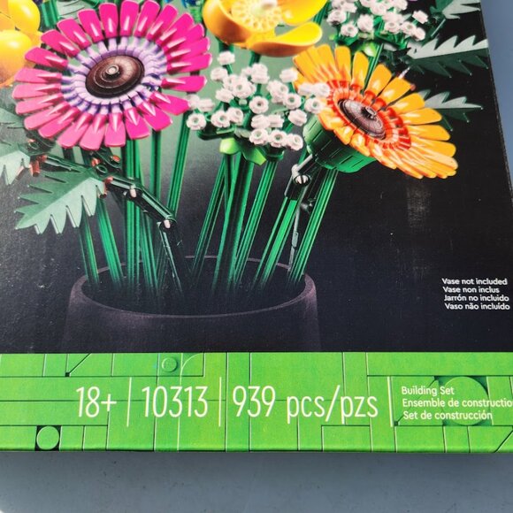 LEGO 10313 Botanicals Artificial Wildflower Bouquet Fake Flowers Building Set To - Picture 9 of 16